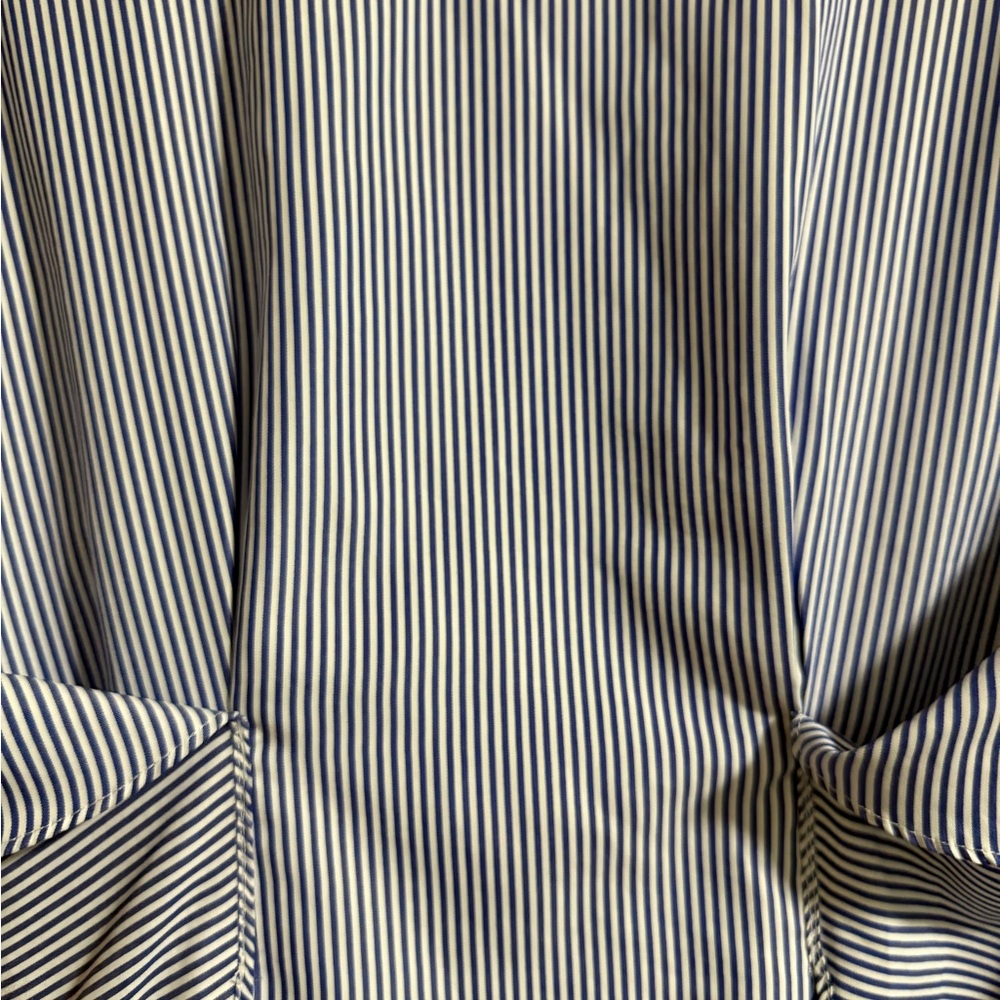 English Factory Blue Striped Ruffle Dress M - Picture 5 of 6